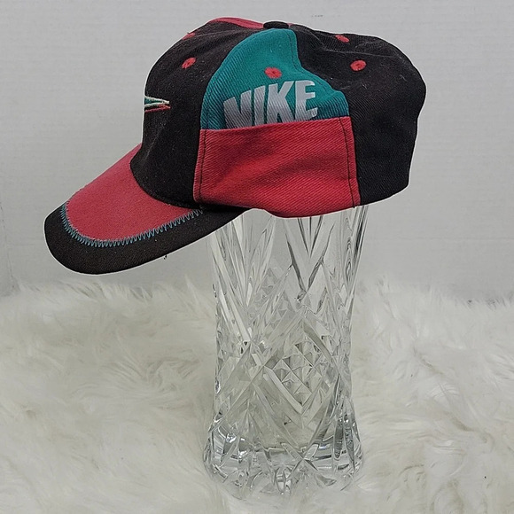 NIKE Red, black, and Green Youth Baseball Hat OS - Picture 2 of 7